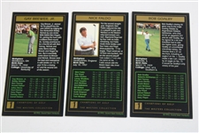 Gay Brewer, Nick Faldo & Bob Goalby Signed 1993 GSV Masters Collection Cards JSA ALOA