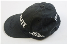 Bernhard Langer Signed Personal Top-Flite/Linder Black Golf Hat JSA ALOA