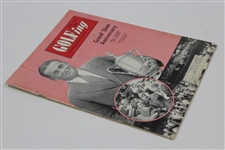 1960 Golfing National Players Magazine with Bobby Jones Holding US Open Trophy