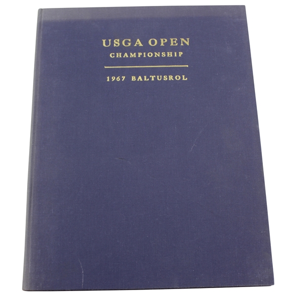 1967 US Open at Baltusrol Hardbound Program - Jack Nicklaus Winner