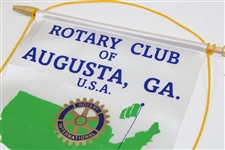 Augusta, Ga. Home of the Masters Rotary Club Rotary International Small Banner