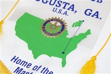 Augusta, Ga. Home of the Masters Rotary Club Rotary International Small Banner