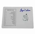 Byron Nelson Signed Augusta National Golf Club Scorecard JSA ALOA