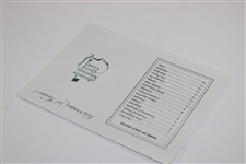 Herman Keiser Signed Augusta National Golf Club Scorecard JSA ALOA