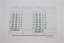 Herman Keiser Signed Augusta National Golf Club Scorecard JSA ALOA