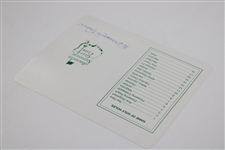 Herman Keiser Signed Augusta National Golf Club Scorecard JSA ALOA
