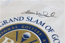 Weir, Furyk, Curtis & Micheel Signed 2003 Grand Slam of Golf Screen Flag Beckett #AD40775