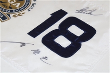 Glover, Cink, Cabrera & Yang Signed 2009 PGA Grand Slam of Golf Screen Flag Beckett #AD40780