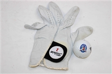 Hale Irwin Signed Ball, Glove, And Magazine JSA ALOA