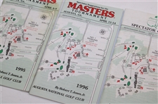 1995-1998 Masters Tournament Spectator Guides