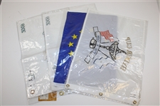 2x 2009 President Cup Flags, Ryder Cup Flag, & European Union Flag