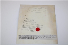 Billy Casper Signed 1964 Billy Casper Wins Doral Open A.P. Wire Photo JSA ALOA