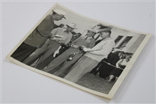 1946 LA Open Photo w/George Von Elm, Denny Shute & Ellsworth Vines on Tee