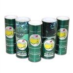 Five (5) Masters Tournament Golf Ball Containers - No Balls