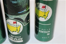 Five (5) Masters Tournament Golf Ball Containers - No Balls