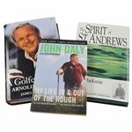 A Golfer's Life', 'The Spirit of St. Andrews' & 'My Life In And Out Of The Rough' Books 