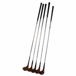 Five (5) Classic 5-Woods - Tourney Custom, Robert T. Jones, Jr., Top-flite & others