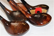 Five (5) Classic Drivers - Sam Snead, Izett Rocketdyne, Pedersen & others
