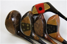 Five (5) Classic Drivers - Sam Snead, Izett Rocketdyne, Pedersen & others