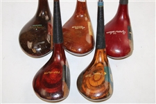 Five (5) Classic 3-Woods - Byron Nelson, Top-Flite, Patty Berg & others 