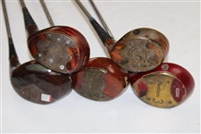 Five (5) Classic 3-Woods - Byron Nelson, Top-Flite, Patty Berg & others 