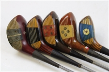 Five (5) Classic 3-Woods - Byron Nelson, Top-Flite, Patty Berg & others 