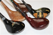 Five (5) Classic 3-Woods - Butchart Nicholls, Power Bilt, MacGregor & others