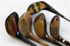 Five (5) Classic 3-Woods - Butchart Nicholls, Power Bilt, MacGregor & others