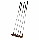 Five (5) Classic 3-Woods - Leo Diegel, Jack Nicklaus, Lady Burke & others 