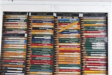 1974 WGHoF Inaugural Gift - Segment of Largest Golf Pencil Display - Arizona, Alaska, Alabama