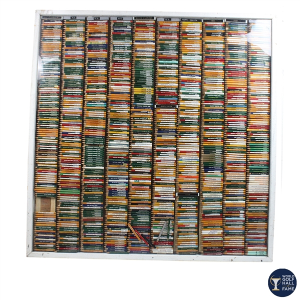 1974 WGHoF Inaugural Gift - Segment of Largest Golf Pencil Display - Ohio, N. Dakota & N. Carolina