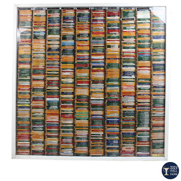 1974 WGHoF Inaugural Gift - Segment of Largest Golf Pencil Display - New York & North Carolina 