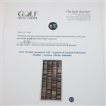 1974 WGHoF Inaugural Gift - Segment of Largest Golf Pencil Display - Arizona, Alaska, Alabama