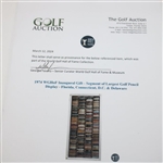 1974 WGHoF Inaugural Gift - Segment of Largest Golf Pencil Display - Florida, Connecticut, D.C. & Delaware