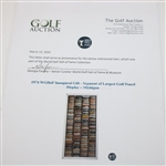 1974 WGHoF Inaugural Gift - Segment of Largest Golf Pencil Display - Michigan