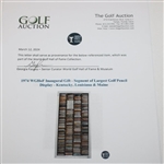 1974 WGHoF Inaugural Gift - Segment of Largest Golf Pencil Display - Kentucky, Louisiana & Maine