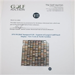 1974 WGHoF Inaugural Gift - Segment of Largest Golf Pencil Display - New York & North Carolina 