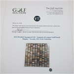 1974 WGHoF Inaugural Gift - Segment of Largest Golf Pencil Display - Nevada, NH, NJ & Nebraska