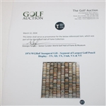 1974 WGHoF Inaugural Gift - Segment of Largest Golf Pencil Display - TN, SD, TX, Utah, VA & VT