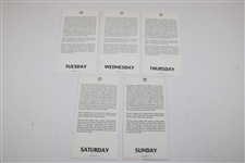 Five (5) Different Tickets From 2000 Presidents Cup