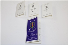 Dozen (12) Various St. Andrews The Old Course, The New Course, Jubliee, & other Scorecards