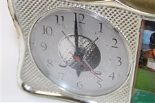 Classic Mastercrafters Golf themed Clock with Golfer & Crossed Club Face
