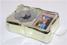 Classic Mastercrafters Golf themed Clock with Golfer & Crossed Club Face