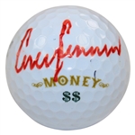 Corey Conners Signed Slazenger MONEY Logo Golf Ball JSA ALOA