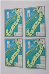 Thirty-Three (33) The Old Course St. Andrews Scorecards with Four (4) St. Andrews Postcards