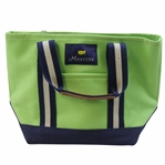 Masters Tournament Logo Lt Green w/Navy Canvas Carry Bag