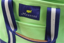Masters Tournament Logo Lt Green w/Navy Canvas Carry Bag