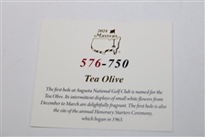 2024 Masters Tournament Ltd Ed Coin #576/750 in Box w/Card - Hole One Tea Olive
