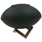 Masters Tournament Green Leather Football with Wood Stand in Bag