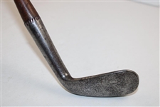 Unmarked Hickory Shaft Smooth Face Iron